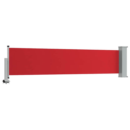 Patio Retractable Side Awning 60x300 cm Red