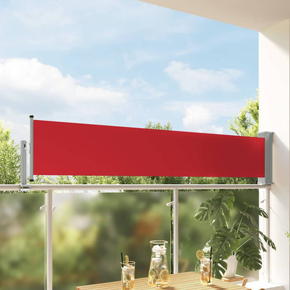 Patio Retractable Side Awning 60x300 cm Red