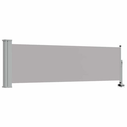 Patio Retractable Side Awning 31.5"x118.1" Gray