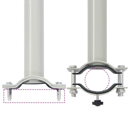 Patio Retractable Side Awning 31.5"x118.1" Gray