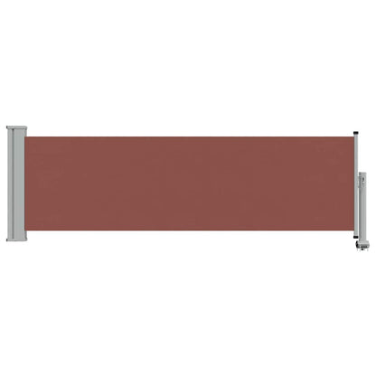 Patio Retractable Side Awning 80x300 cm Brown