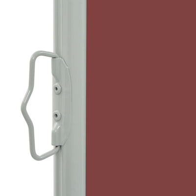 Patio Retractable Side Awning 31.5"x118.1" Brown