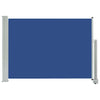Patio Retractable Side Awning 31.5"x118.1" Blue