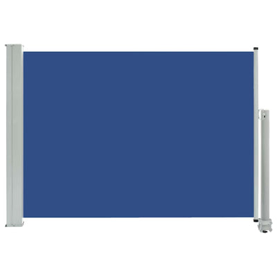 Patio Retractable Side Awning 31.5"x118.1" Blue