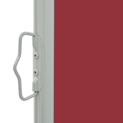 Patio Retractable Side Awning 31.5"x118.1" Red