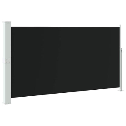 Side Awning | Black | Polyester with PU coating, Powder Coated Steel
