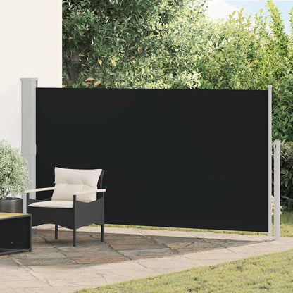 Side Awning | Black | Polyester with PU coating, Powder Coated Steel
