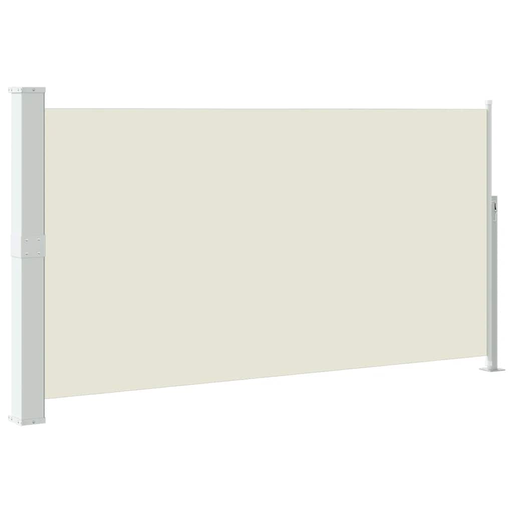 Side Awning | Cream fabric with grey steel cover