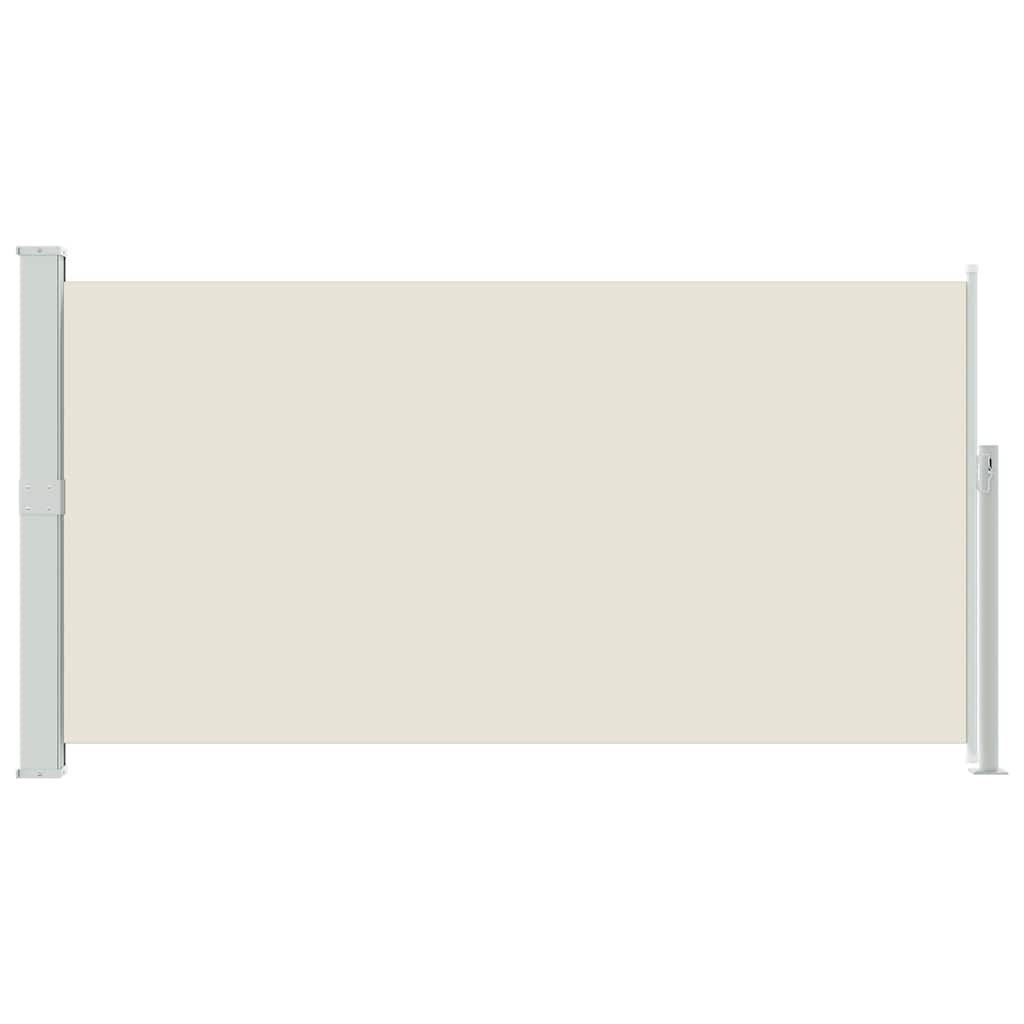 Side Awning | Cream fabric with grey steel cover