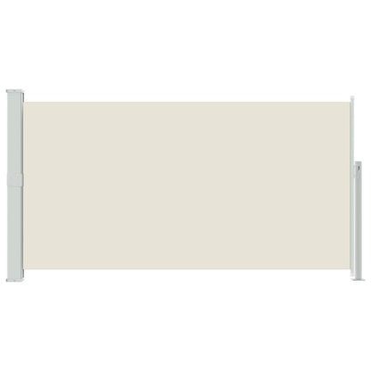 Side Awning | Cream fabric with grey steel cover
