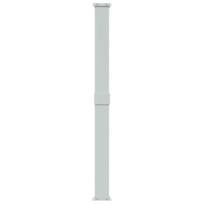 Side Awning | Cream fabric with grey steel cover