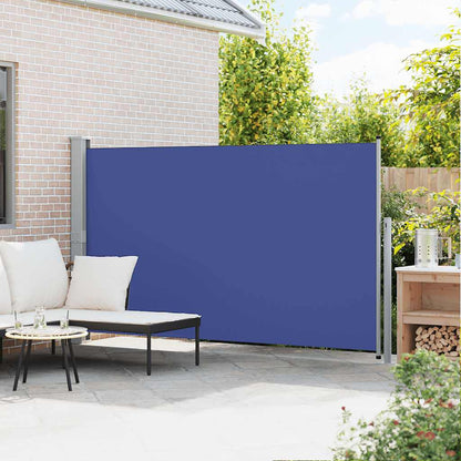 Side Awning | Blue, Grey | Polyester, Powder-Coated Steel | 170x300 cm