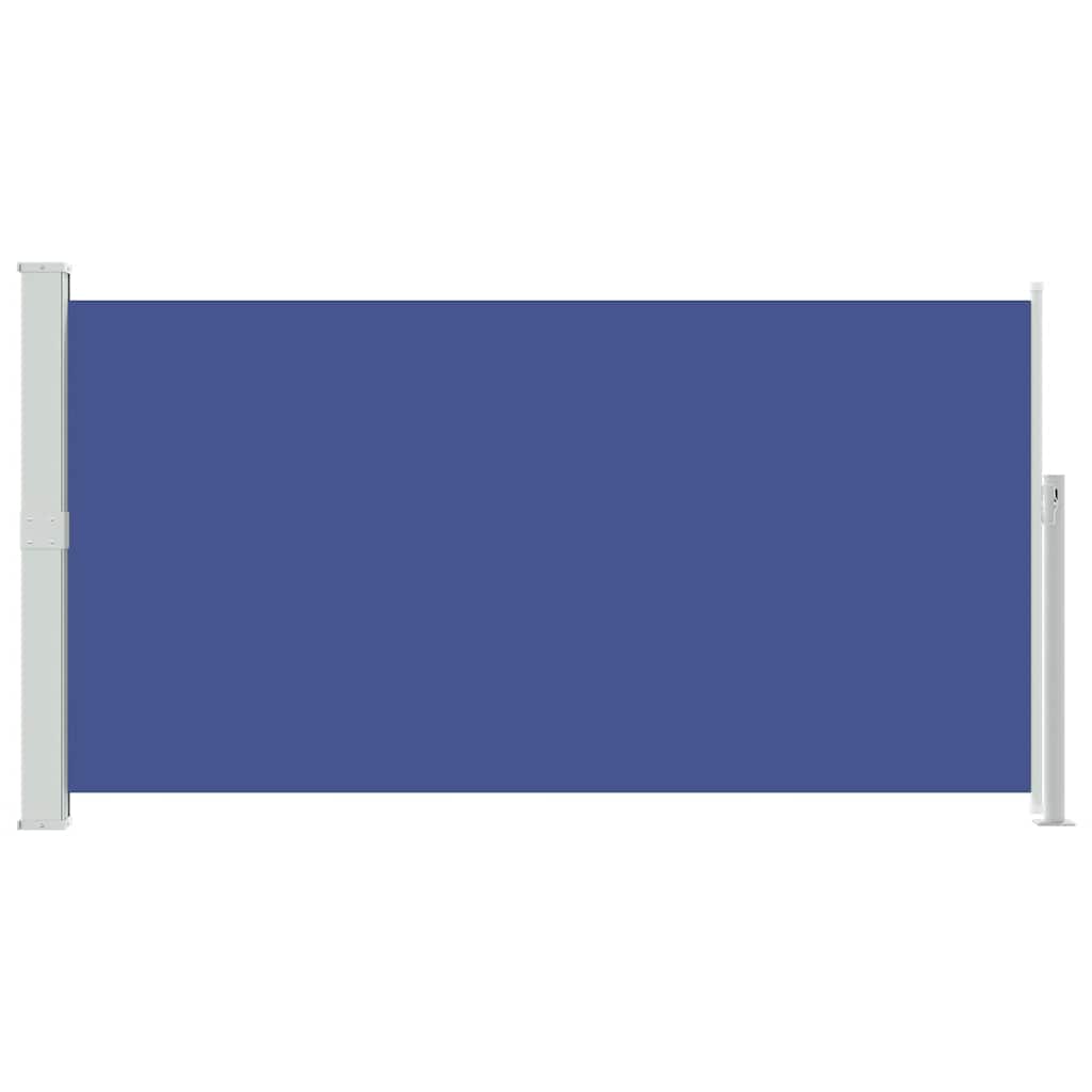 Side Awning | Blue, Grey | Polyester, Powder-Coated Steel | 170x300 cm