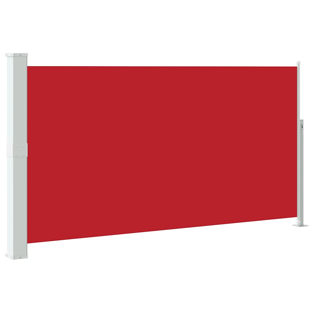 Side Awning | Red and Grey | Polyester, Powder-coated steel | 170x300 cm
