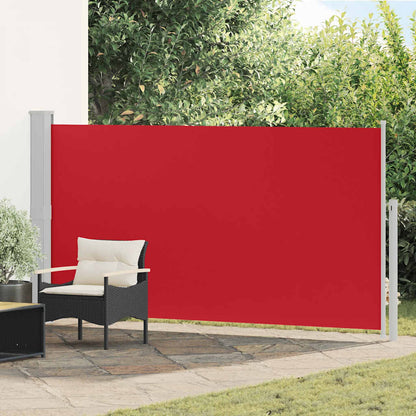 Side Awning | Red and Grey | Polyester, Powder-coated steel | 170x300 cm