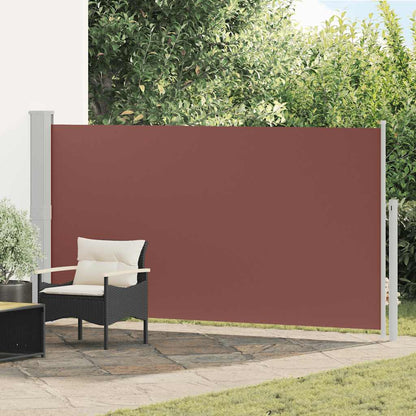 Side Awning | Brown fabric with grey steel cover