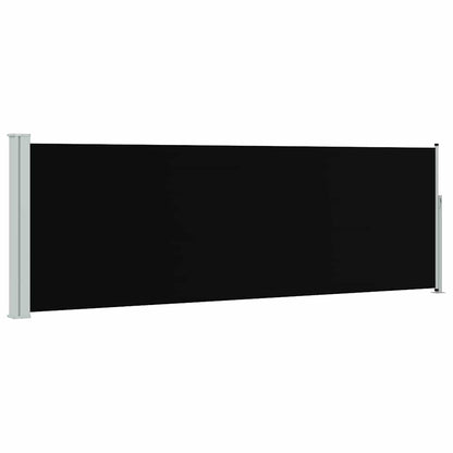Patio Retractable Side Awning 100x300 cm Black