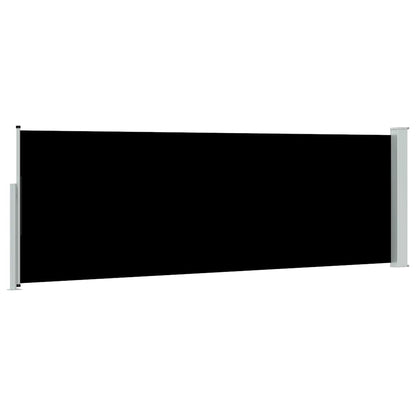 Patio Retractable Side Awning 100x300 cm Black