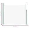Patio Retractable Side Awning 39.4"x118.1" Cream