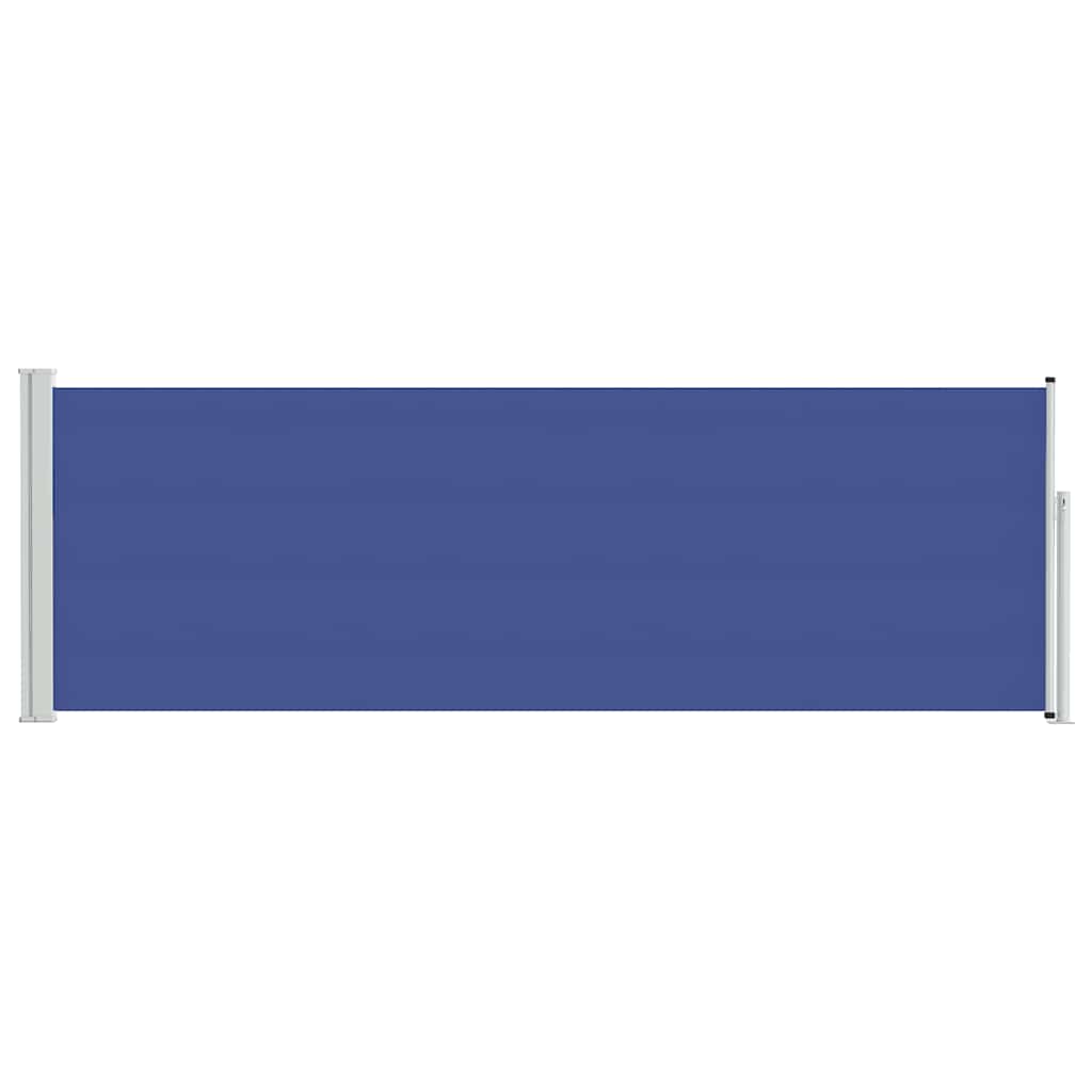 Patio Retractable Side Awning 100x300 cm Blue