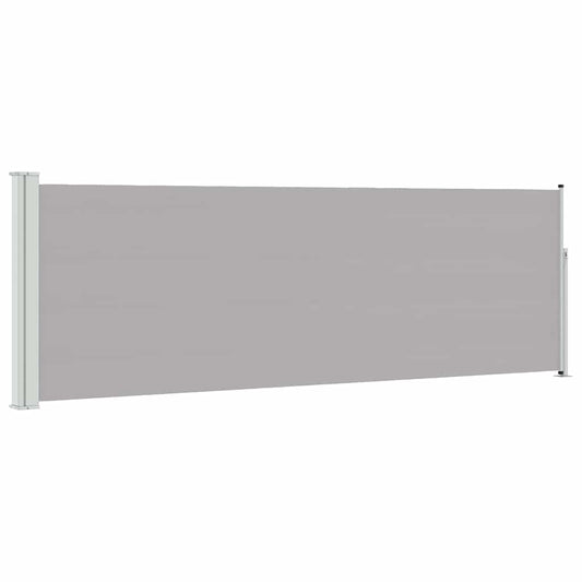 Patio Retractable Side Awning 100x300 cm Grey