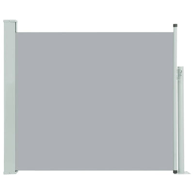Patio Retractable Side Awning 39.4"x118.1" Gray