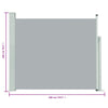 Patio Retractable Side Awning 39.4"x118.1" Gray