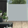 Patio Retractable Side Awning 39.4"x118.1" Gray