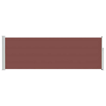 Patio Retractable Side Awning 100x300 cm Brown