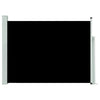 Patio Retractable Side Awning 39.4"x196.9" Black
