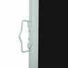 Patio Retractable Side Awning 39.4"x196.9" Black
