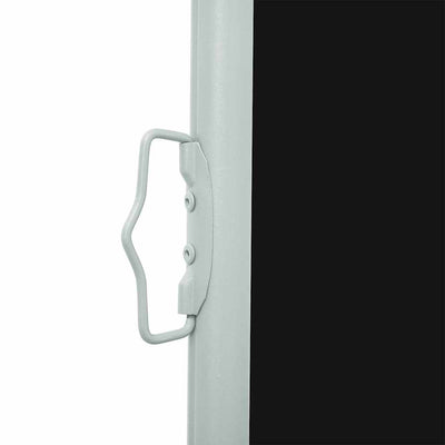 Patio Retractable Side Awning 39.4"x196.9" Black