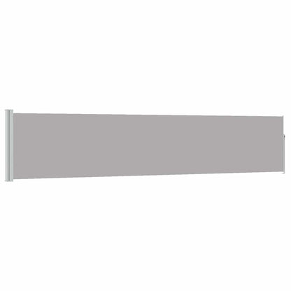 Patio Retractable Side Awning 100x500 cm Grey