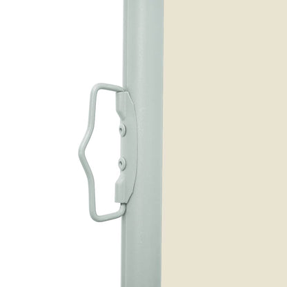 Patio Retractable Side Awning 120x500 cm Cream