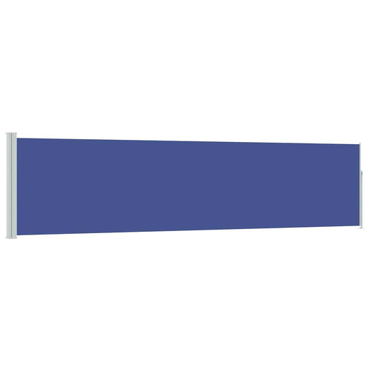 Patio Retractable Side Awning 117x514 cm Blue