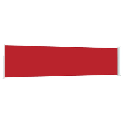 Patio Retractable Side Awning 120x500 cm Red
