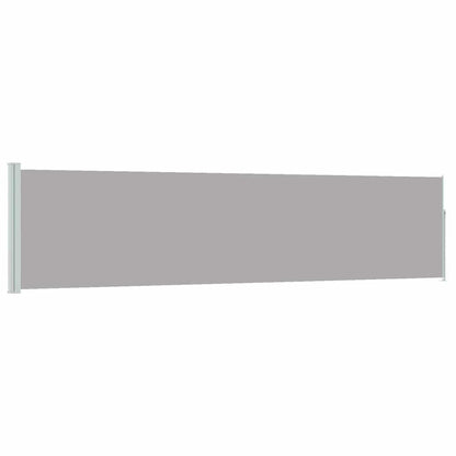 Patio Retractable Side Awning 47.2"x196.9" Gray