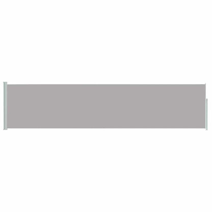 Patio Retractable Side Awning 47.2"x196.9" Gray