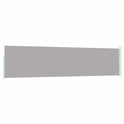 Patio Retractable Side Awning 47.2"x196.9" Gray