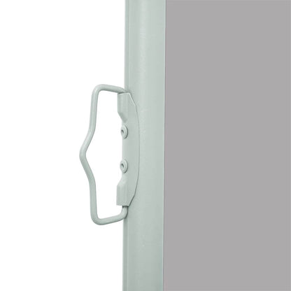 Patio Retractable Side Awning 47.2"x196.9" Gray