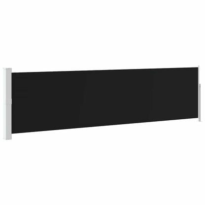 Patio Retractable Side Awning 140x500 cm Black