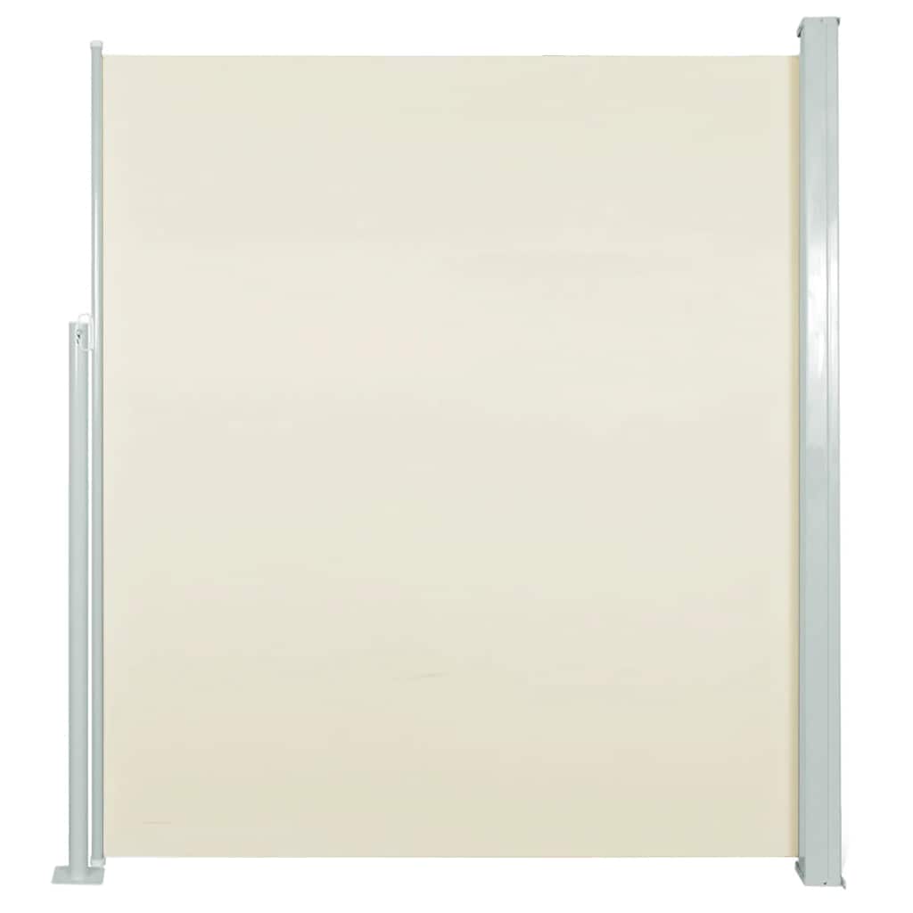 Patio Retractable Side Awning 140x500 cm Cream