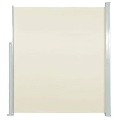Patio Retractable Side Awning 140x500 cm Cream
