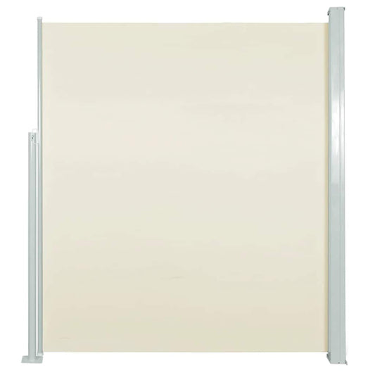Patio Retractable Side Awning 140x500 cm Cream