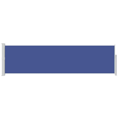Patio Retractable Side Awning 140x500 cm Blue