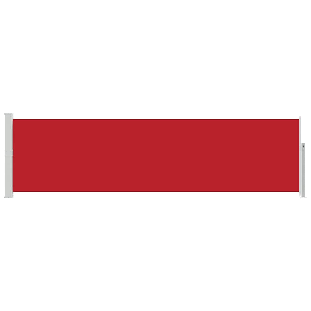 Patio Retractable Side Awning 140x500 cm Red