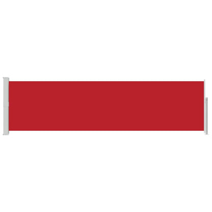 Patio Retractable Side Awning 140x500 cm Red