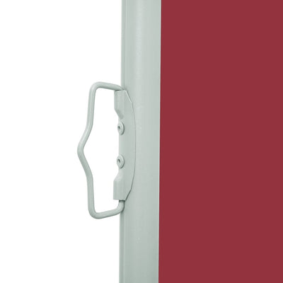 Patio Retractable Side Awning 140x500 cm Red