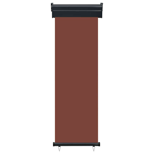 Balcony Side Awning 65x250 cm Brown