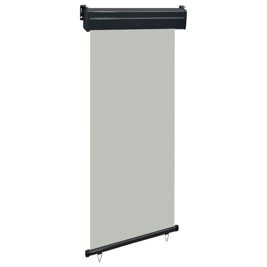 Balcony Side Awning | Grey | Steel, Aluminium, Polyester | 85 x 250 cm